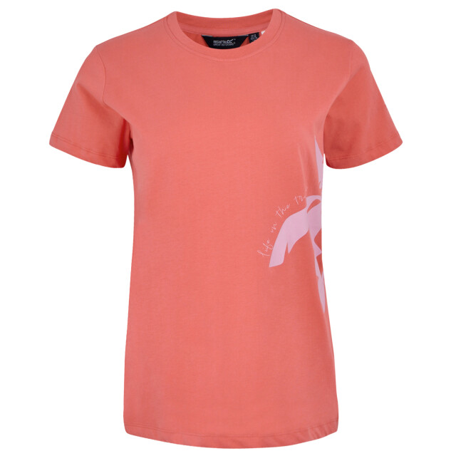 Regatta Dames filandra vx tropical t-shirt UTRG11613_peachbloom large