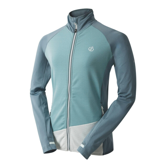 Dare2b Dames emerging core stretch midlayer UTRG11688_elementgreyaquiferchalkblue large