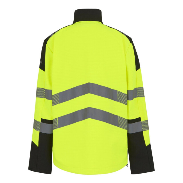 Regatta Heren hi-vis 3 layer soft shell jas UTRG11719_blackyellow large