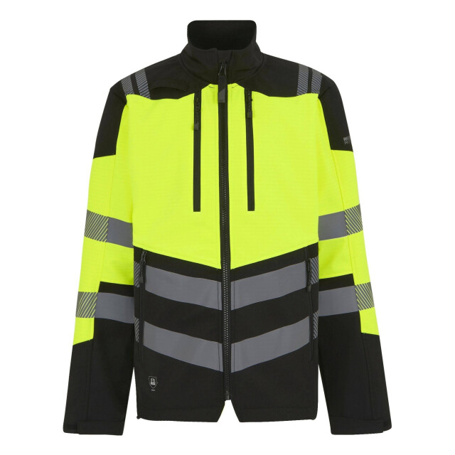 Regatta Heren hi-vis 3 layer soft shell jas UTRG11719_blackyellow large