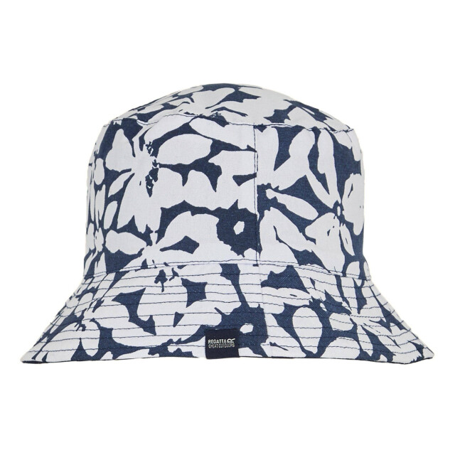 Regatta Dames abstract bloemige omkeerbare emmer hoed UTRG11713_navy large