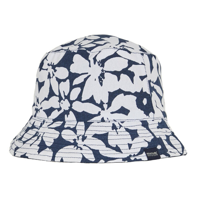 Regatta Dames abstract bloemige omkeerbare emmer hoed UTRG11713_navy large