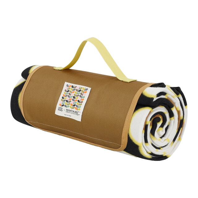 Regatta Orla kiely picknickdeken met draaiende bloem UTRG11750_yellow large