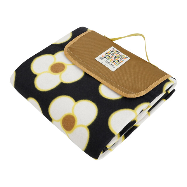 Regatta Orla kiely picknickdeken met draaiende bloem UTRG11750_yellow large