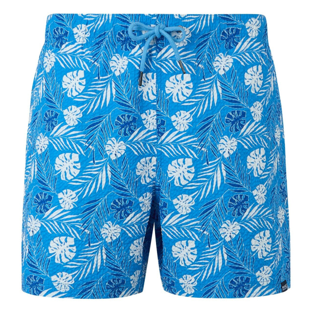 Regatta Heren loras leaf seersucker zwemshort UTRG11779_elysiumblue large