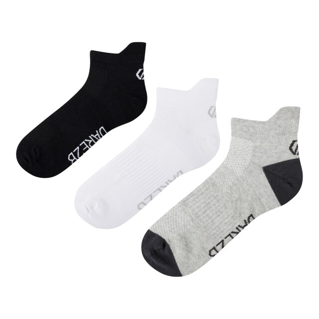 Dare2b Trainingssokken voor volwassenen (pak van 3) UTRG11776_blackwhitegreymarl large