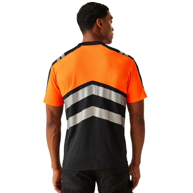 Regatta Heren high-vis t-shirt UTRG11818_blackorange large