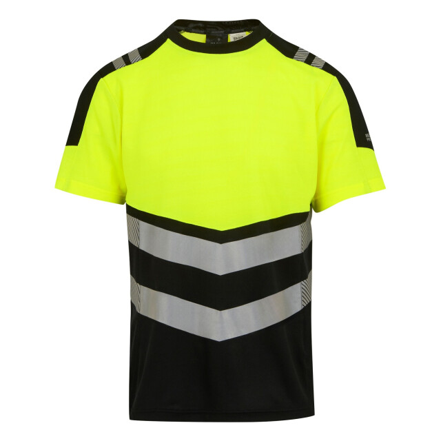 Regatta Heren high-vis t-shirt UTRG11818_blackyellow large
