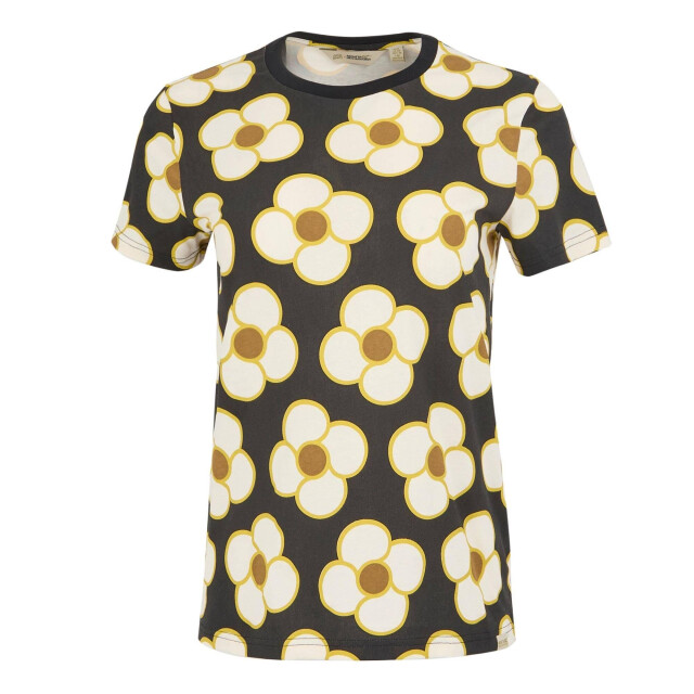 Regatta Dames orla kiely spinning flower t-shirt UTRG11843_black large