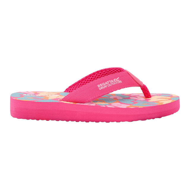 Regatta Dames catarina teenslippers zomer met bloemen UTRG11842_multicoloured large