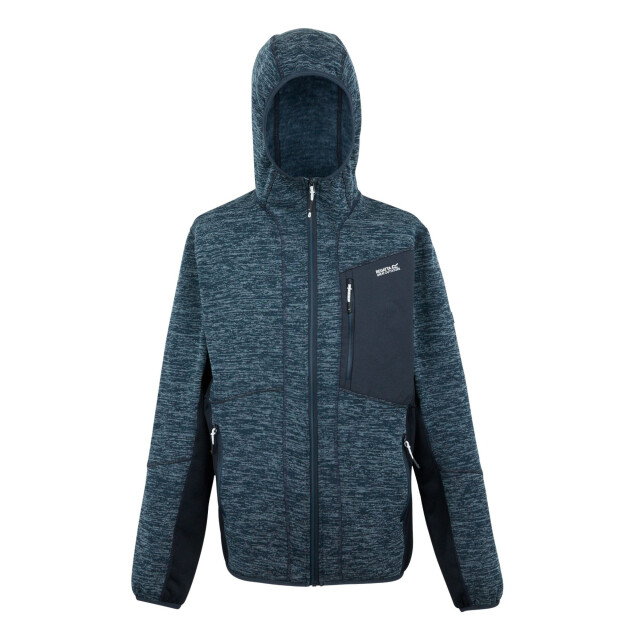 Regatta Heren alven full zip fleecejack UTRG11883_moonlightdenimnavymarl large