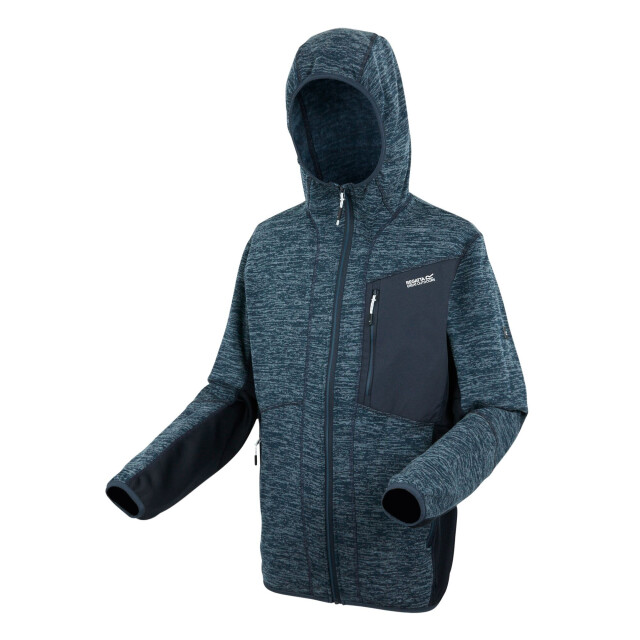 Regatta Heren alven full zip fleecejack UTRG11883_moonlightdenimnavymarl large