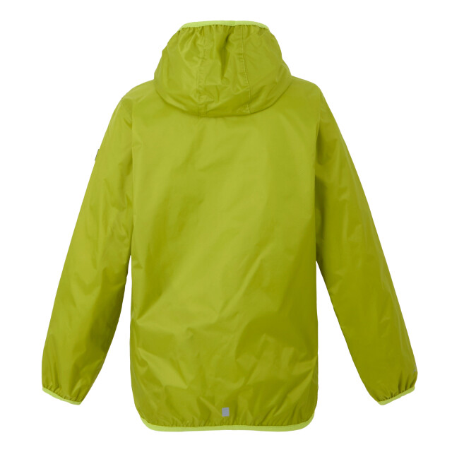 Regatta Groot buitenshuis kinderen/kinderen lever ii packaway rain jacket UTRG1885_grenoblegreenwildlime large