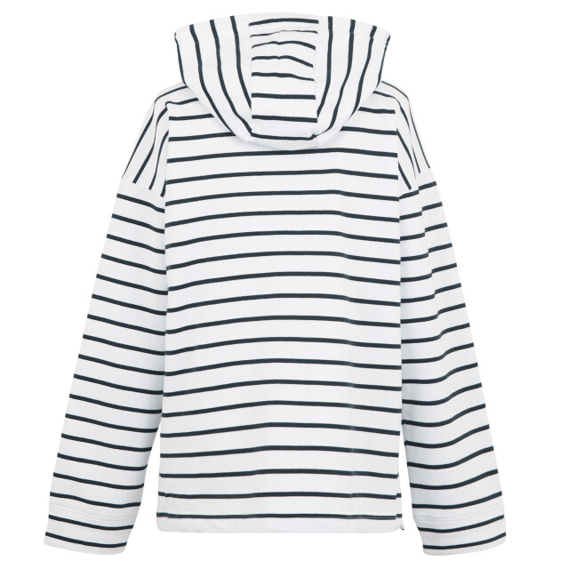 Regatta Dames bayletta ii gestreepte hoodie met volledige rits UTRG11474_whitenavy large