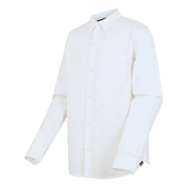 Regatta Heren loran shirt met lange mouwen UTRG11588_white large