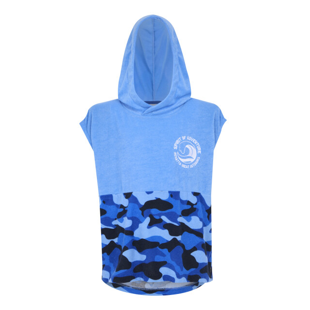 Regatta Kinder/kids ii camo handdoek met capuchon UTRG11527_elysiumblue large