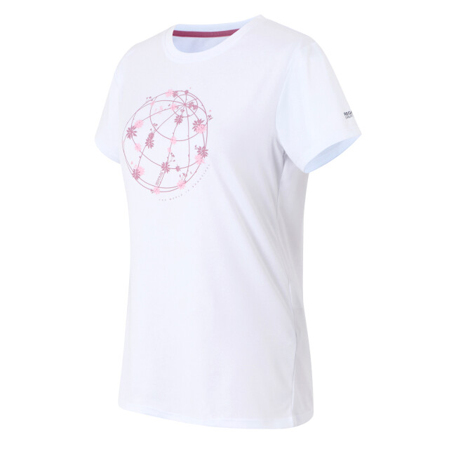 Regatta Dames fingal ix wereldbol t-shirt UTRG11545_white large