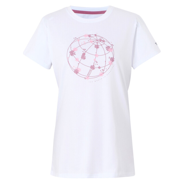 Regatta Dames fingal ix wereldbol t-shirt UTRG11545_white large