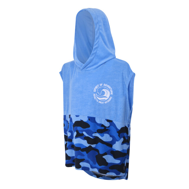 Regatta Kinder/kids ii camo handdoek met capuchon UTRG11527_elysiumblue large