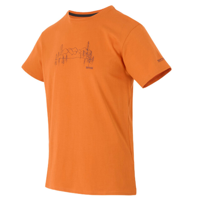Regatta Heren t-shirt breezed mountain UTRG11586_fox large