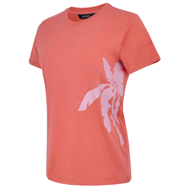 Regatta Dames filandra vx tropical t-shirt UTRG11613_peachbloom large