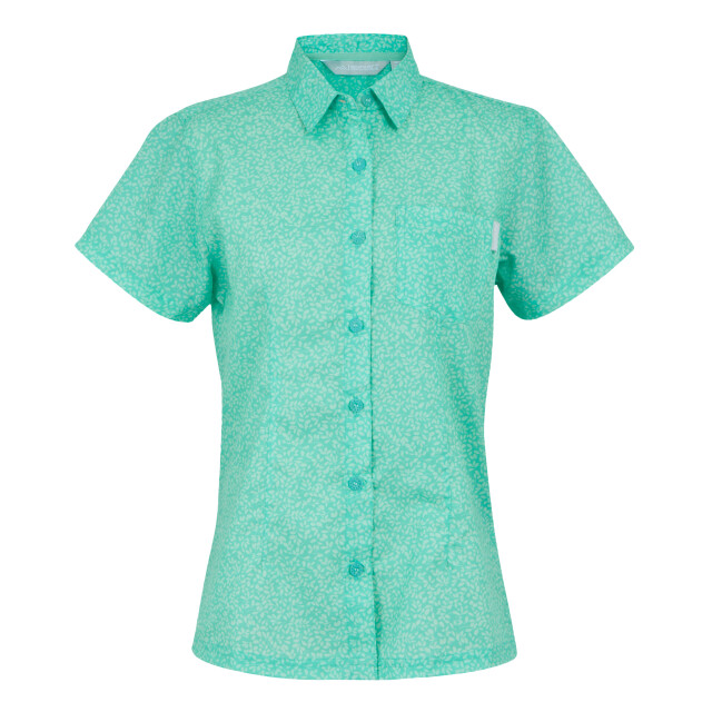 Regatta Dames mindano viii bladshirt met korte mouwen UTRG11391_arubablue large