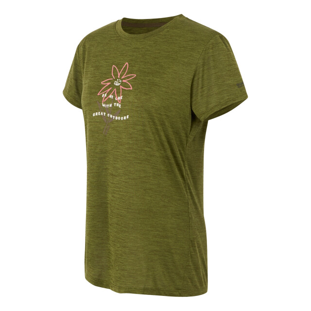 Regatta Dames fingal ix bloemen t-shirt UTRG11459_nephritegreenmarl large