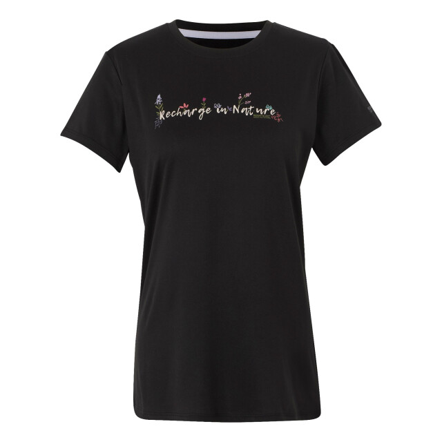 Regatta Dames fingal ix tekst t-shirt UTRG11397_black large