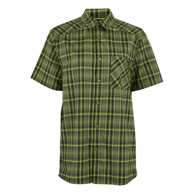 Regatta Heren begarno geruit overhemd met korte mouwen UTRG11340_nephritegreenblack large