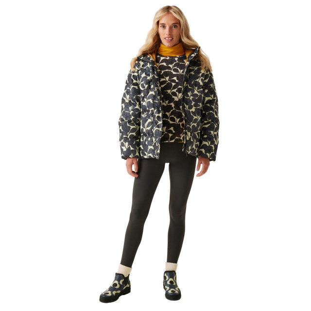 Regatta Dames orla kiely birdy gewatteerde oversized jas UTRG11285_grey large