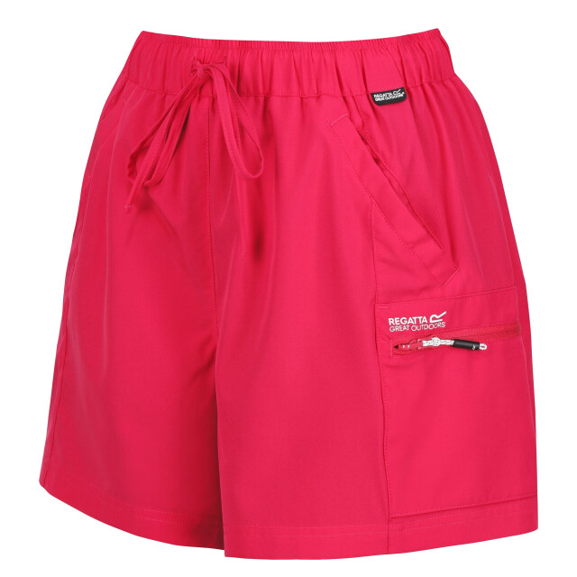 Regatta Dames travel light packaway shorts UTRG11240_pinkpotion large