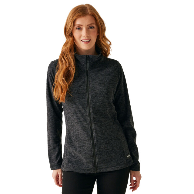 Dare2b Dames mayse full zip fleecejack UTRG11073_blackmarl large