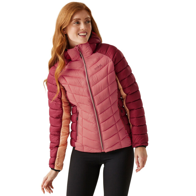 Regatta Dames dalent gewatteerd hooded jacket UTRG11152_rumbaredmineralred large