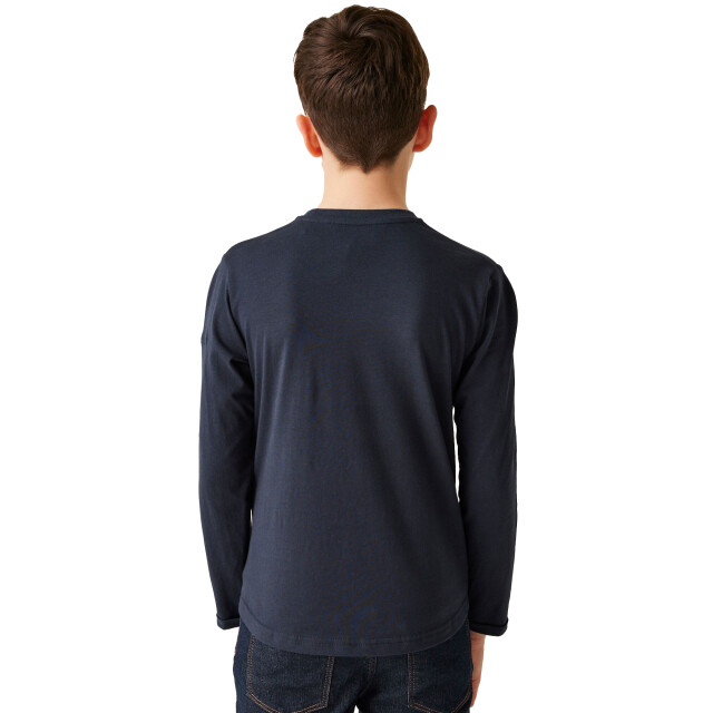 Regatta Kinderen/kinderen wenbie iii mountain t-shirt met lange mouwen UTRG10871_navy large