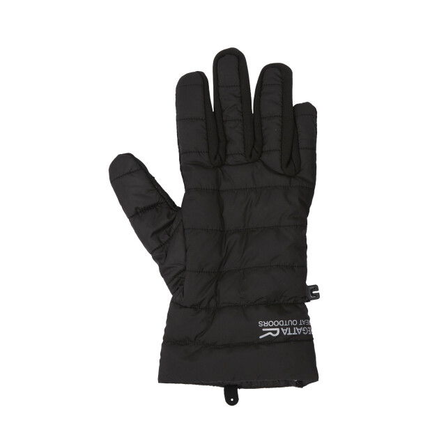 Regatta Gewatteerde stretch logohandschoenen voor volwassenen UTRG10923_black large