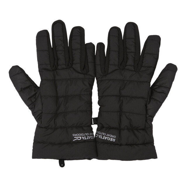 Regatta Gewatteerde stretch logohandschoenen voor volwassenen UTRG10923_black large