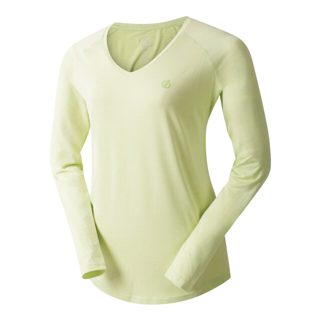 Dare2b Dames discern t-shirt met lange mouwen UTRG5037_butterflygreen large