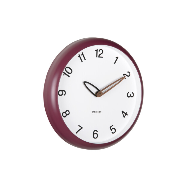 Karlsson wandklok bella dark mauve 3062103 large