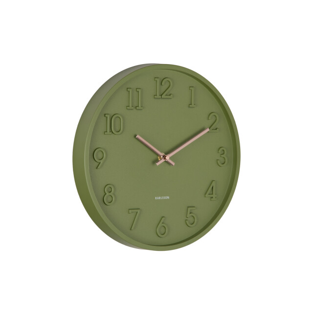 Karlsson wandklok calma army green 3062075 large
