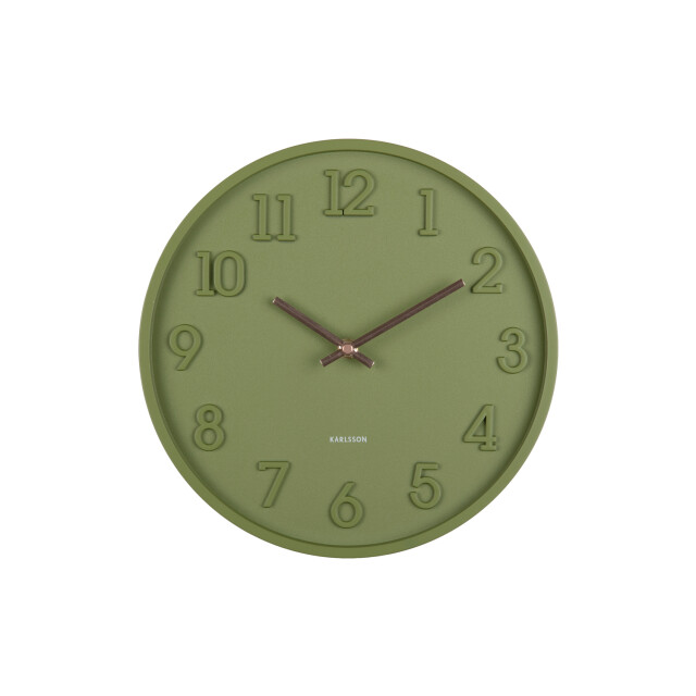 Karlsson wandklok calma army green 3062075 large