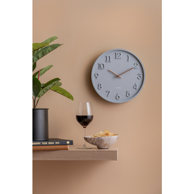 Karlsson wandklok calma donker 3062076 large