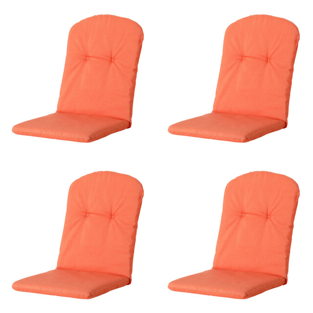 Madison kuipstoelkussen hoge rug panama flame orange ca. 96x45 cm set van 2911425 large