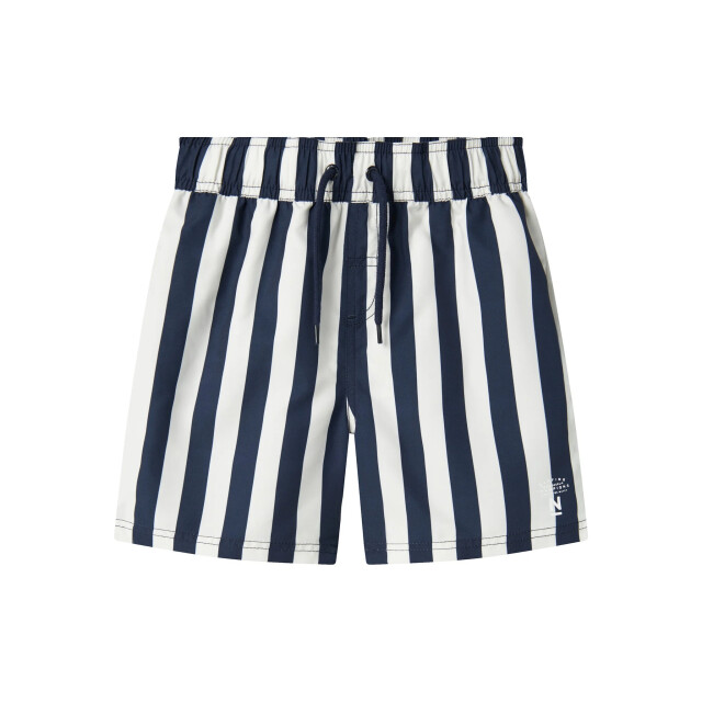 Name It Jongens zwemshorts nkmzaba gestreept donkerblauw/wit 13226651-Gestreept large