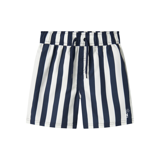 Name It Jongens zwemshorts nkmzaba gestreept donkerblauw/wit 13226651-Gestreept large