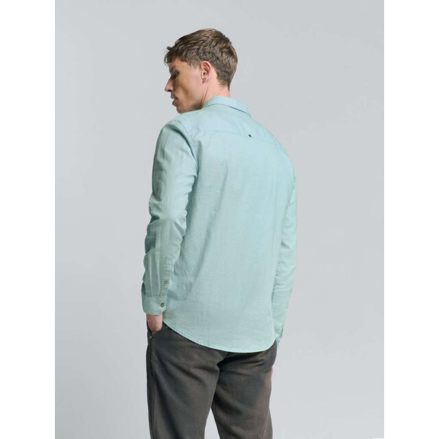 No Excess Shirt solid with linen ice 27470213SN-151 large