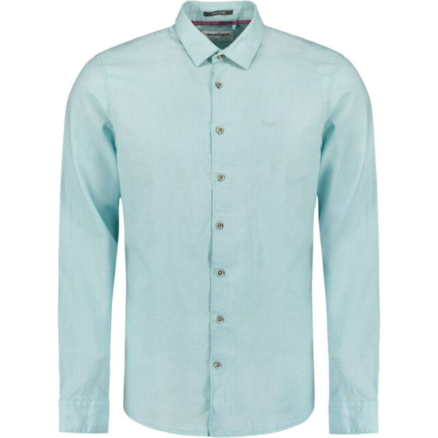 No Excess Shirt solid with linen ice 27470213SN-151 large