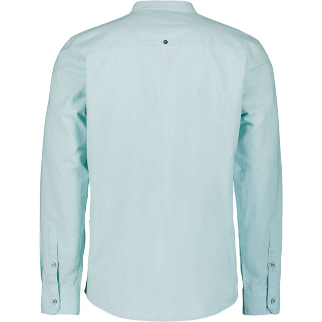 No Excess Shirt granddad solid with linen ice 27470218SN-151 large