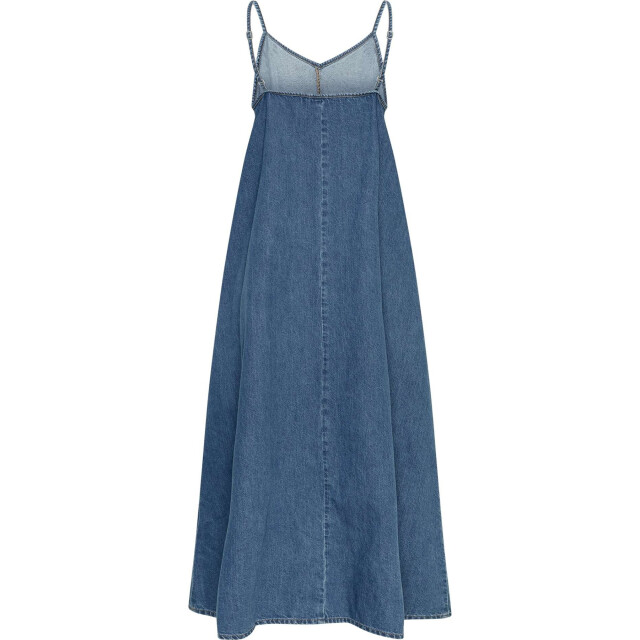 Moss Copenhagen Mschjolene elena strap dress 19039-mid blue wash large