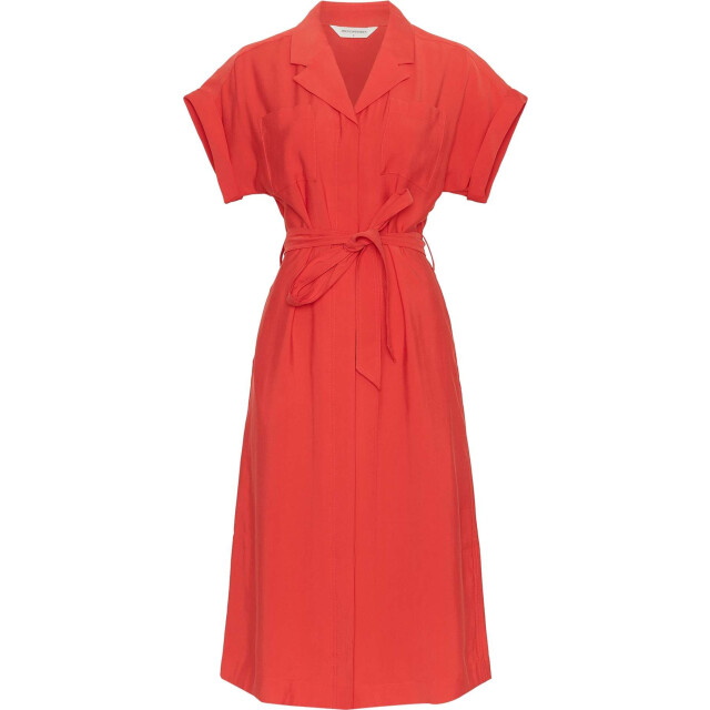 Moss Copenhagen Mschimila selia ss dress 18891-flame scarlet large