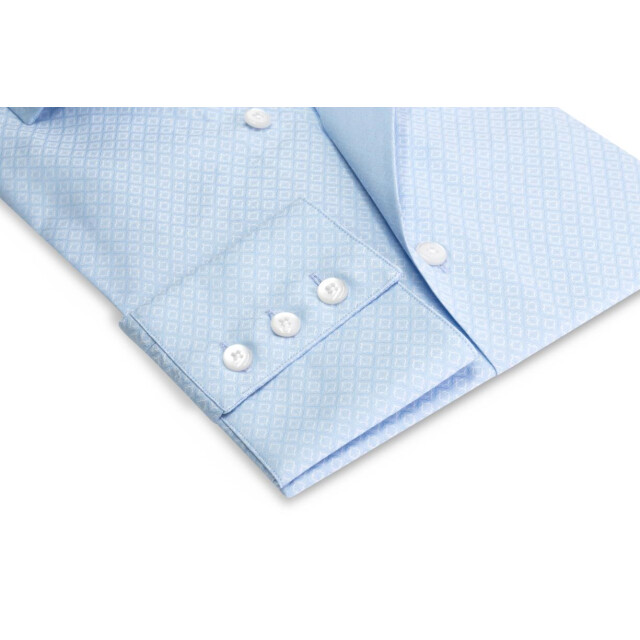 Circle of Gentlemen Alexander overhemd 2 knoops kraag, 3 knoops manchet, jaquard dessin 100% co 000-20007-505- large